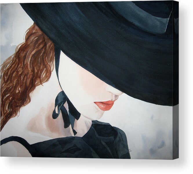Portrait Of A Lady Acrylic Print featuring the painting Journey by Michal Madison