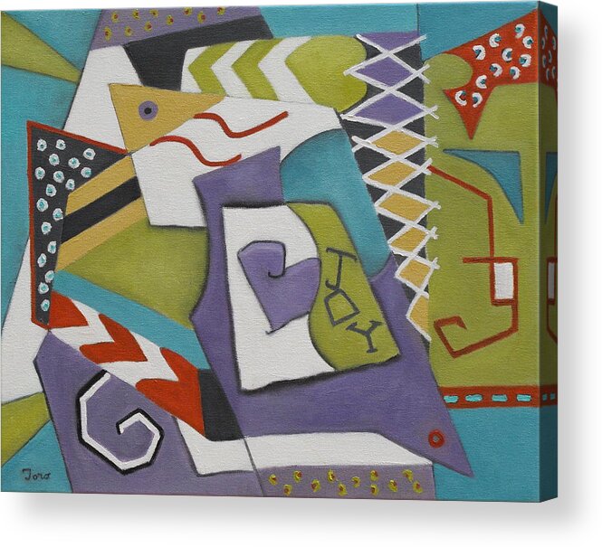 Abstract Acrylic Print featuring the painting Joy by Trish Toro