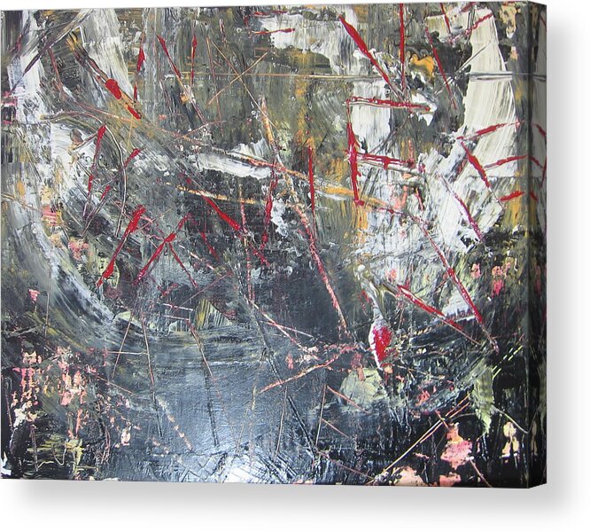 Abstract Acrylic Print featuring the painting La Vie by Lucy Matta