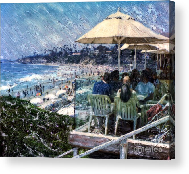 Laguna Beach Acrylic Print featuring the photograph Laguna Beach Hotel Afternoon by Glenn McNary