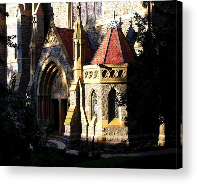 Lehigh University Acrylic Print featuring the photograph Lehigh University Packer Memorial Chapel Baptistry by Jacqueline M Lewis