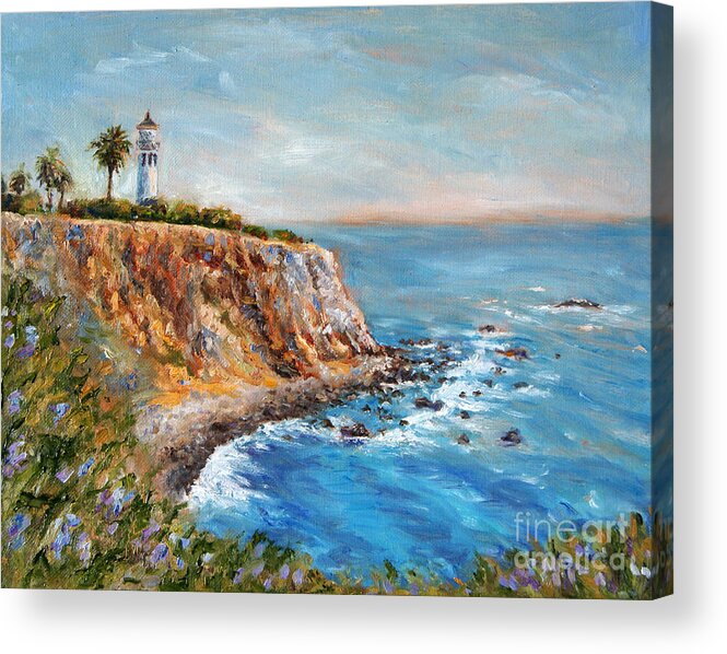 lighthouse Acrylic Print featuring the painting Lighthouse View by Jennifer Beaudet