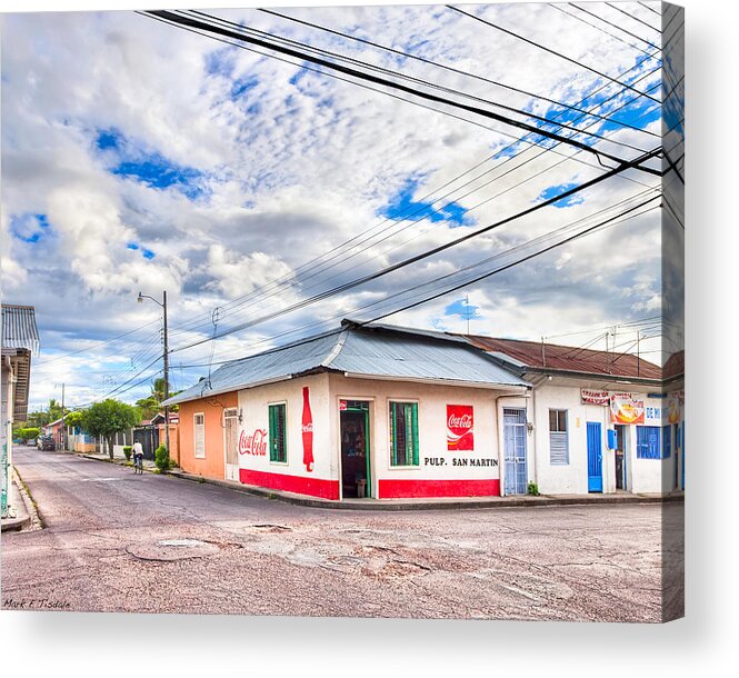 Liberia Acrylic Print featuring the photograph Little Pulperia On The Corner - Costa Rica by Mark Tisdale