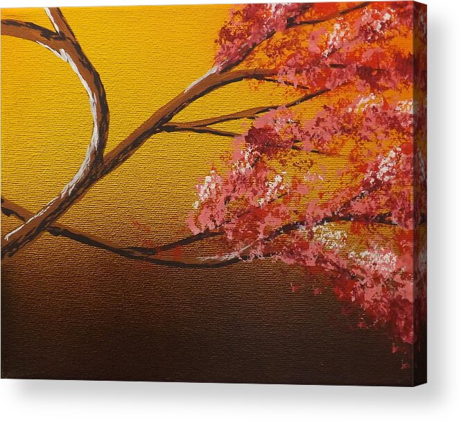 Living Loving Tree Acrylic Print featuring the painting Living Loving Tree bottom right by Darren Robinson