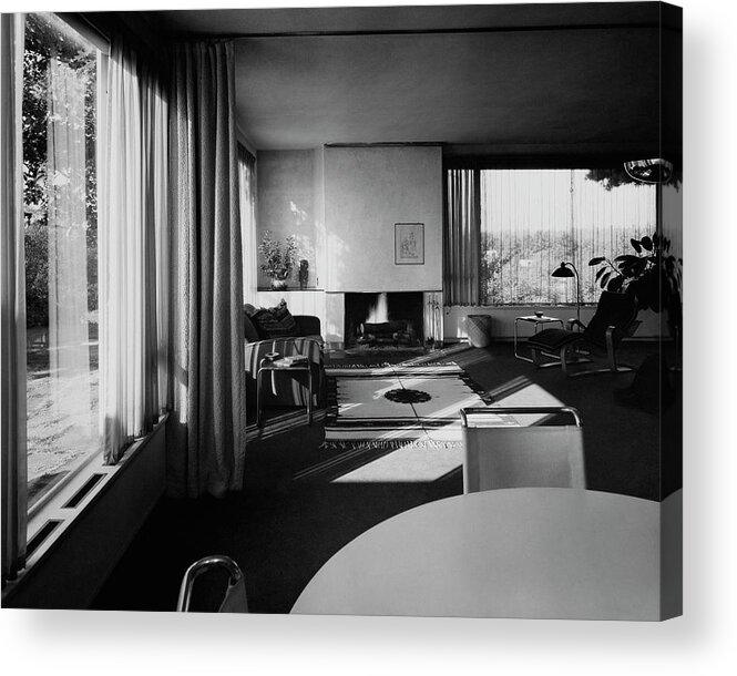 Home Acrylic Print featuring the photograph Living Room In Mr. And Mrs. Walter Gropius' House by Robert M. Damora