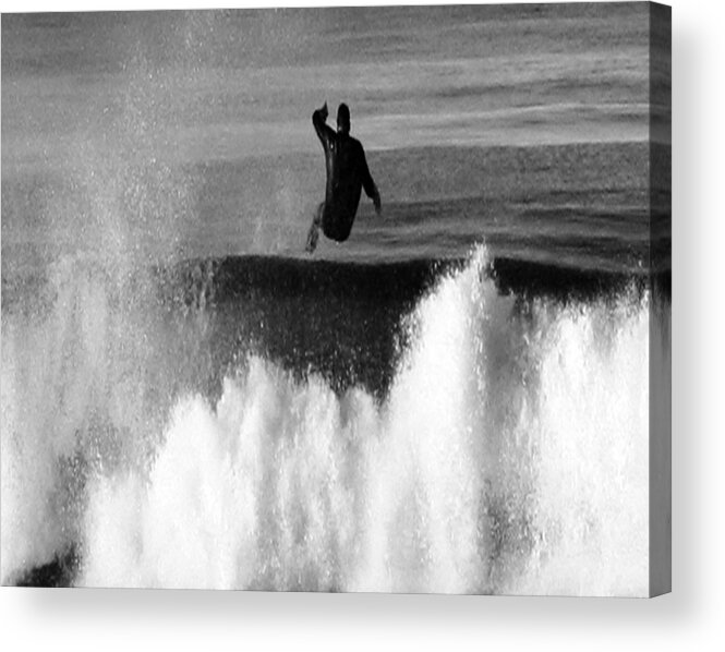 Surfing Acrylic Print featuring the photograph Lost One by Gilbert Artiaga