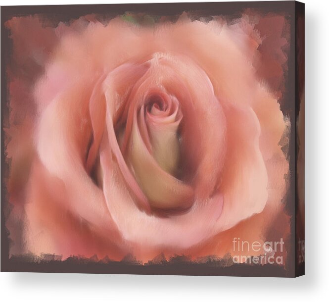 Love Acrylic Print featuring the painting Love Abides Here by Francine Dufour Jones