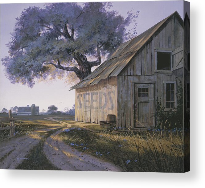 Michael Humphries Acrylic Print featuring the painting Magic Hour by Michael Humphries