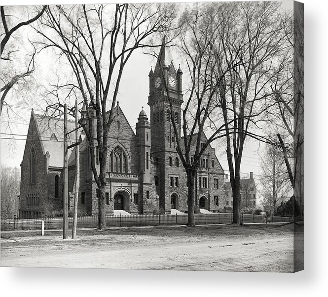 Mary Lyon Hall Acrylic Print featuring the photograph Mary Lyon Hall - Mount Holyoke College by Georgia Clare
