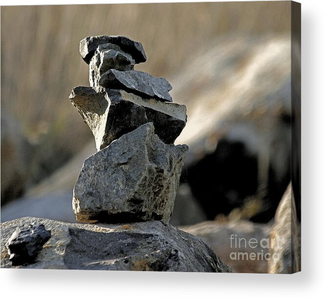 Rocks Acrylic Print featuring the photograph Art Rock by Eileen Gayle