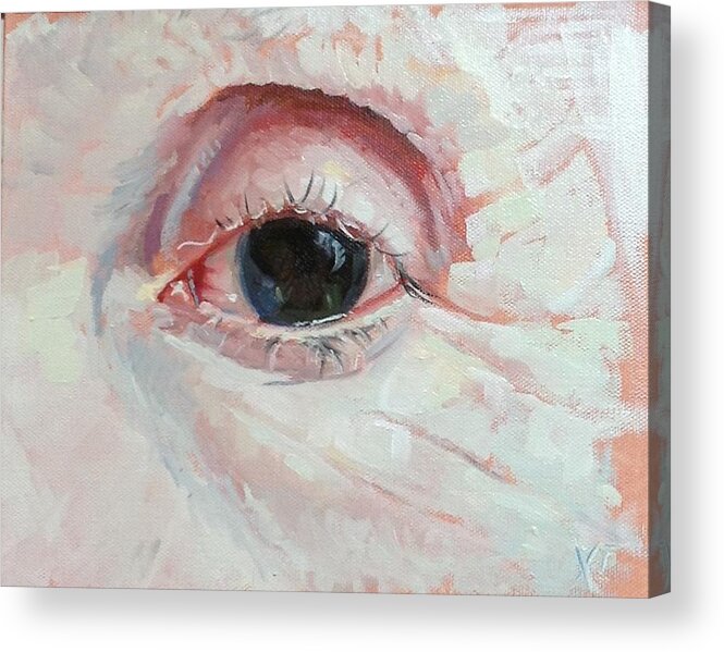 Eye Acrylic Print featuring the painting Mega Ditto by Christy Sawyer
