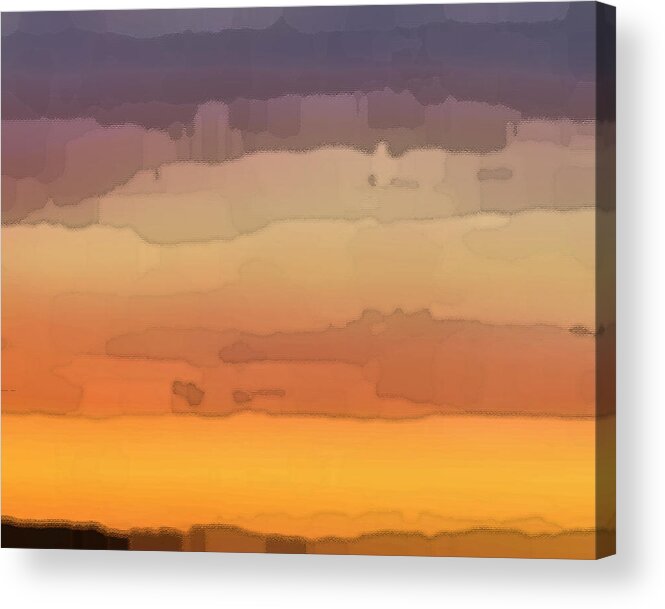 Abstract Acrylic Print featuring the photograph Mexican Sunset by Jessica Levant