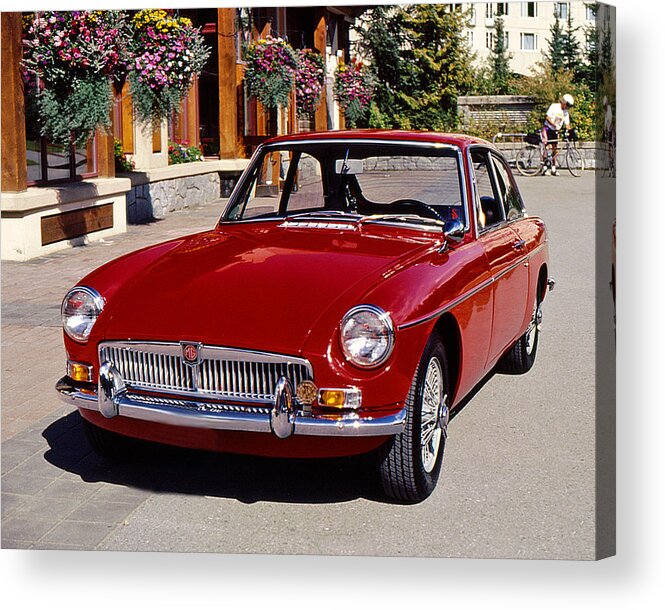 Mg Acrylic Print featuring the photograph MGB in Whistler by Christopher McKenzie