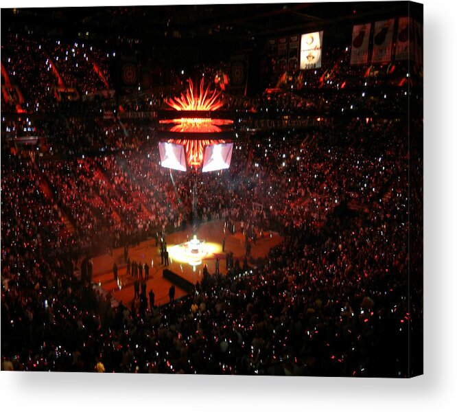 Miami Acrylic Print featuring the photograph Miami Heat by Culture Cruxxx