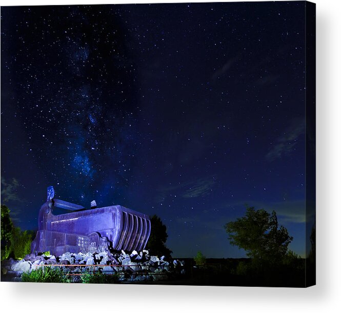4250 Acrylic Print featuring the photograph Milky Way and the Big Muskie Bucket by Jack R Perry