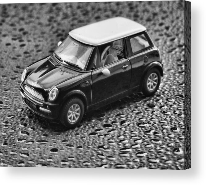 Austin Mini Acrylic Print featuring the photograph Mini cooper by Ron Roberts