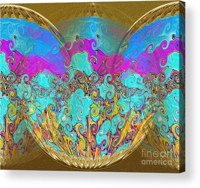  Best Holiday Gift Acrylic Print featuring the digital art Miracles. Holiday Collection by Oksana Semenchenko