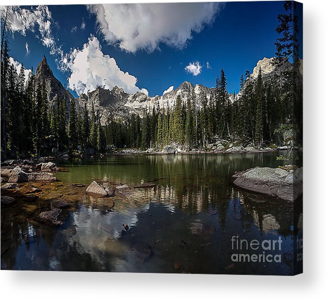Nature Acrylic Print featuring the photograph Mirror Lake by Steven Reed