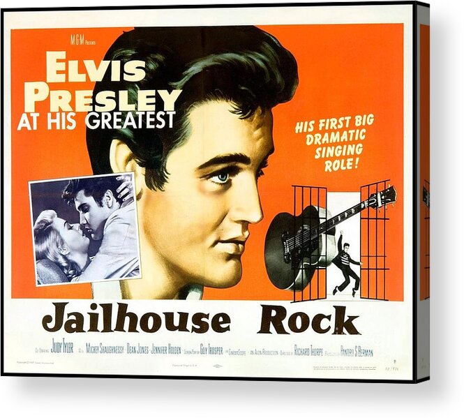 Elvis Acrylic Print featuring the photograph Mix Of Different Images Elvis by Action