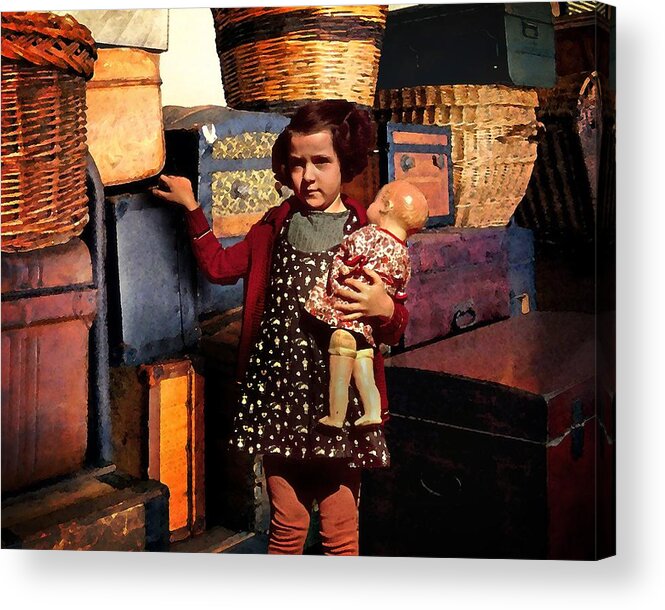 Girl Acrylic Print featuring the photograph Moving Day by Timothy Bulone
