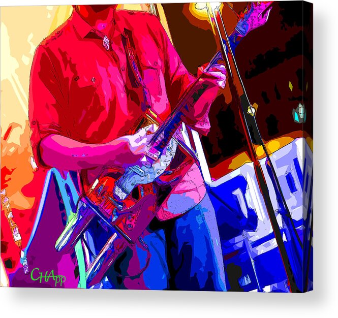 Muffler Guitar Acrylic Print featuring the photograph Muffler Guitar by C H Apperson