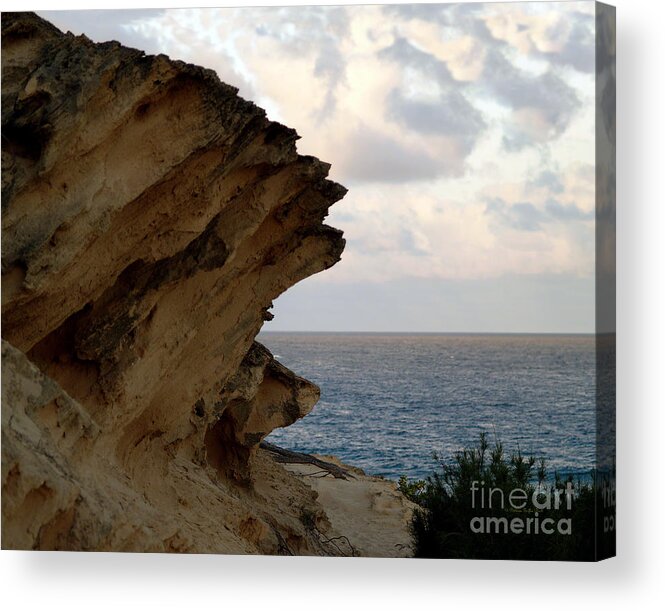Lithified Cliffs Acrylic Print featuring the photograph Nature's Sculptures VIII by Patricia Griffin Brett