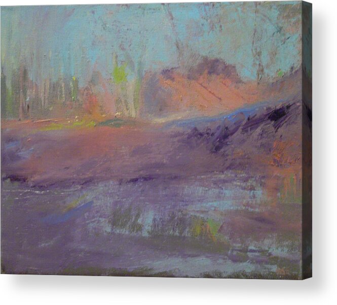 White Oak Acrylic Print featuring the painting Off the Beaten Path by Susan Esbensen