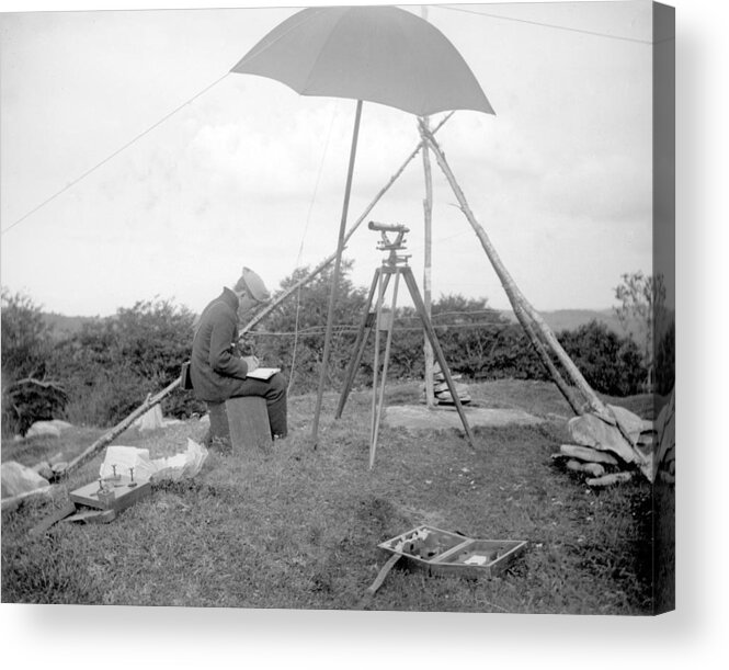 Surveyor Acrylic Print featuring the photograph Old Time Surveyor by William Haggart