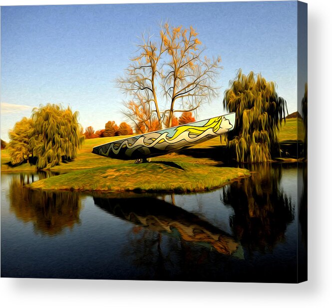 Fall Acrylic Print featuring the photograph On Dry Land by Terry Cosgrave
