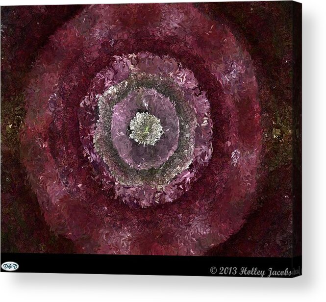 Digital Art Acrylic Print featuring the digital art Opposites Attract by Holley Jacobs