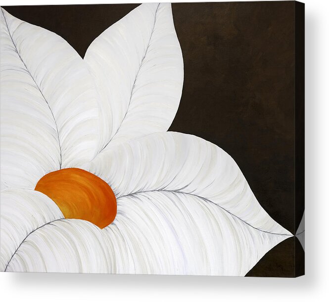 Flower Acrylic Print featuring the painting Orange Crush by Tamara Nelson