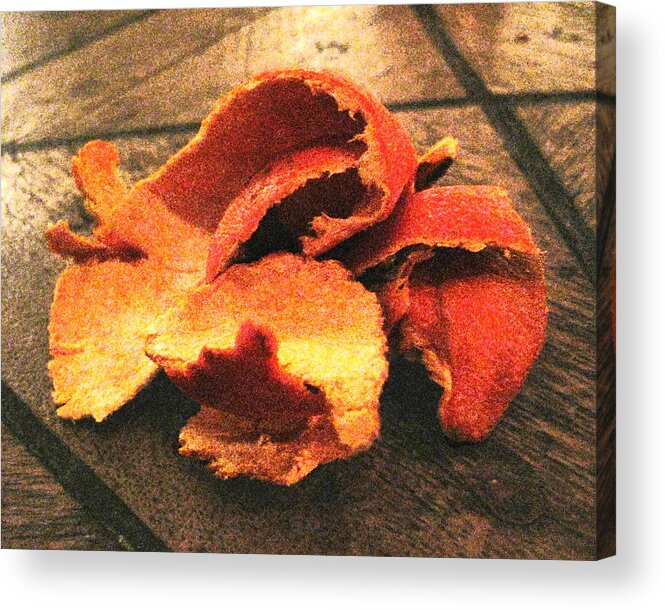 Orange Acrylic Print featuring the photograph Orange Peel 3 by Jessica Levant