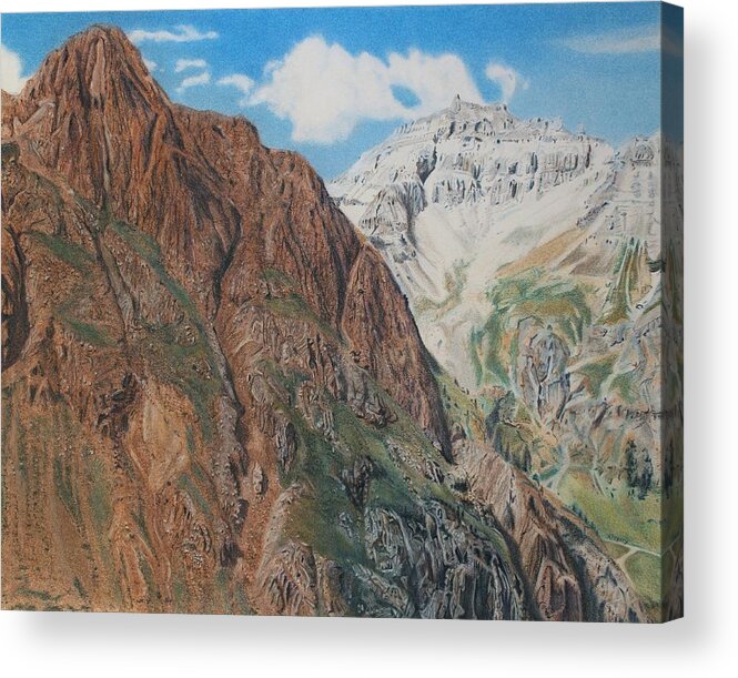 Colorado Acrylic Print featuring the pastel Peaks of Ouray by Scott Kingery