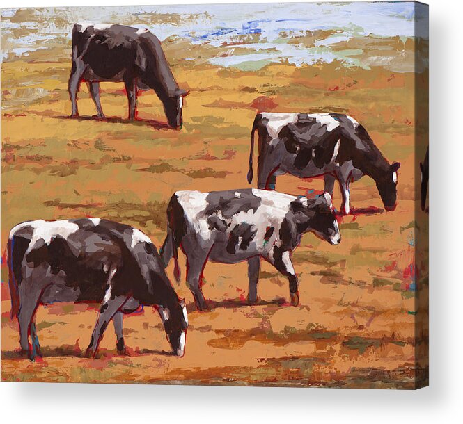 Cow Acrylic Print featuring the painting People Like Cows #10 by David Palmer