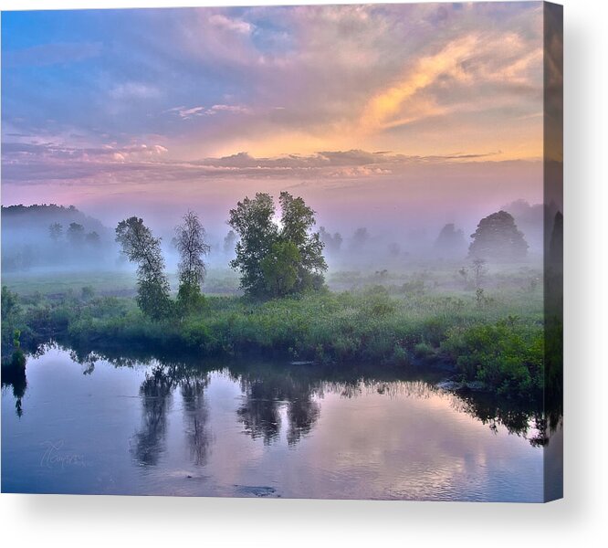 Pequabuck River Acrylic Print featuring the photograph Pequabuck on My Doorstep by Tom Cameron