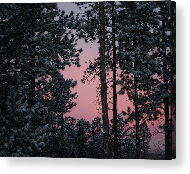 Dakota Acrylic Print featuring the photograph Pink Mountain Morning by Greni Graph