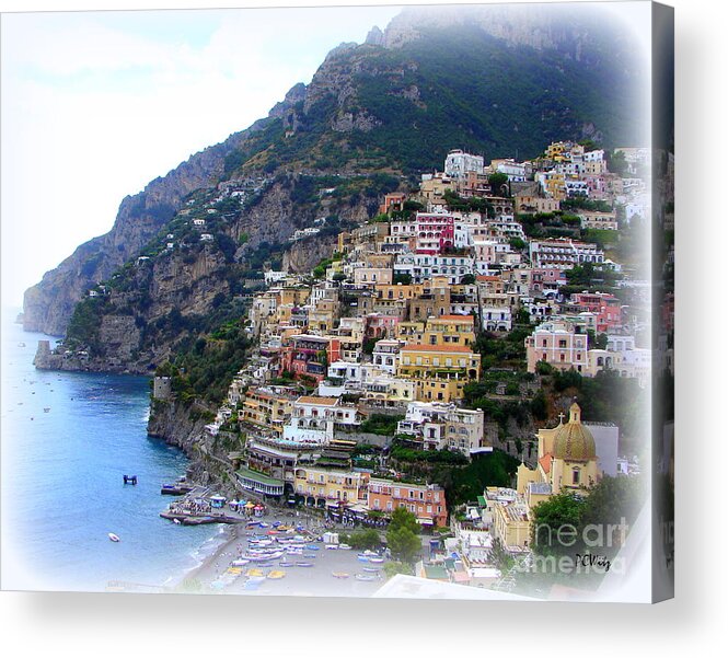 Italy Acrylic Print featuring the photograph Positano Italy by Patrick Witz