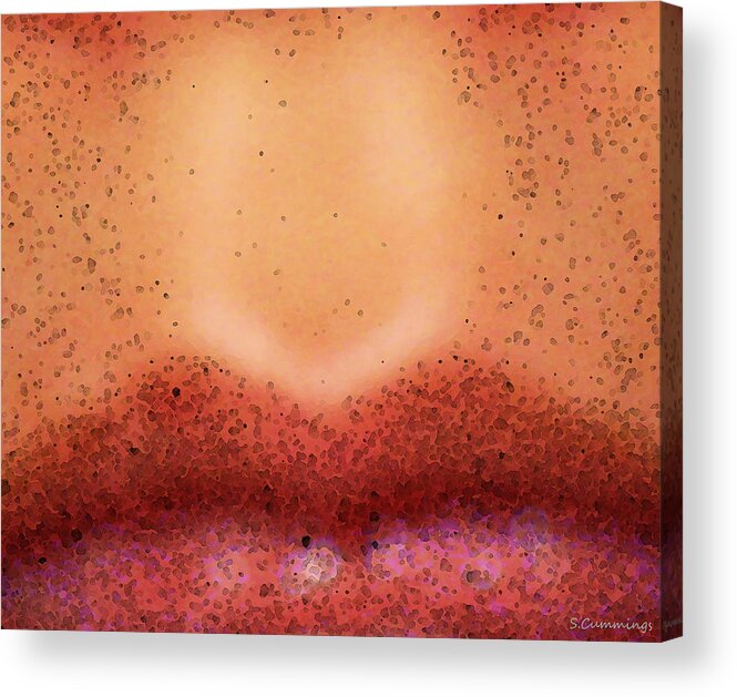 Lip Acrylic Print featuring the photograph Pouty Lips by Sharon Cummings