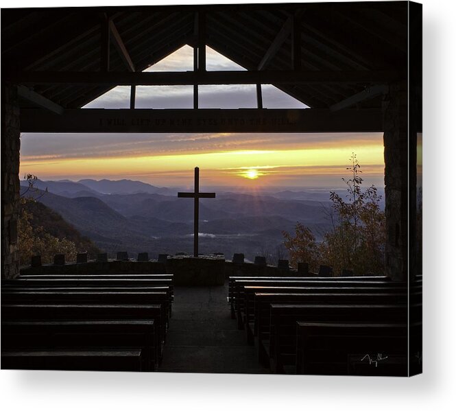 Symmes Chapel Acrylic Print featuring the photograph Pretty Place by Nian Chen