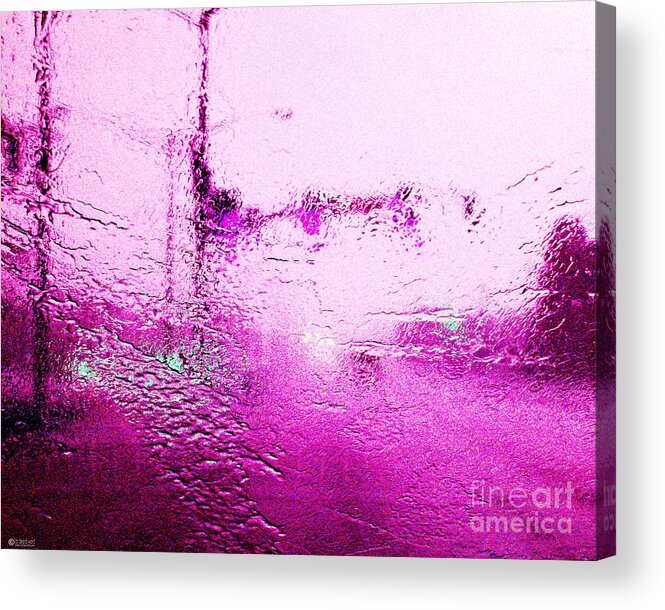 Rain Acrylic Print featuring the photograph Purple Rain by Lizi Beard-Ward