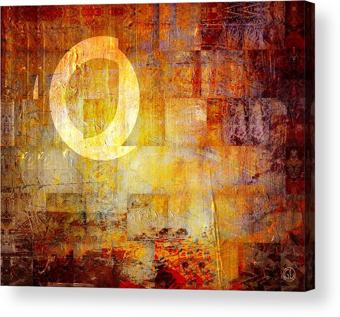 Abstract Acrylic Print featuring the digital art Q by Gun Legler