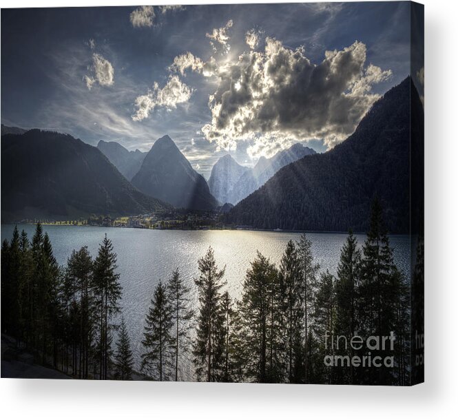 Austria Acrylic Print featuring the photograph Reach For The Light by Edmund Nagele FRPS