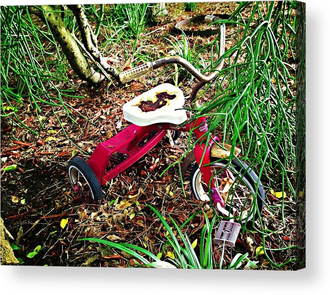 Tricycle Acrylic Print featuring the photograph Recollections by Carlos Avila