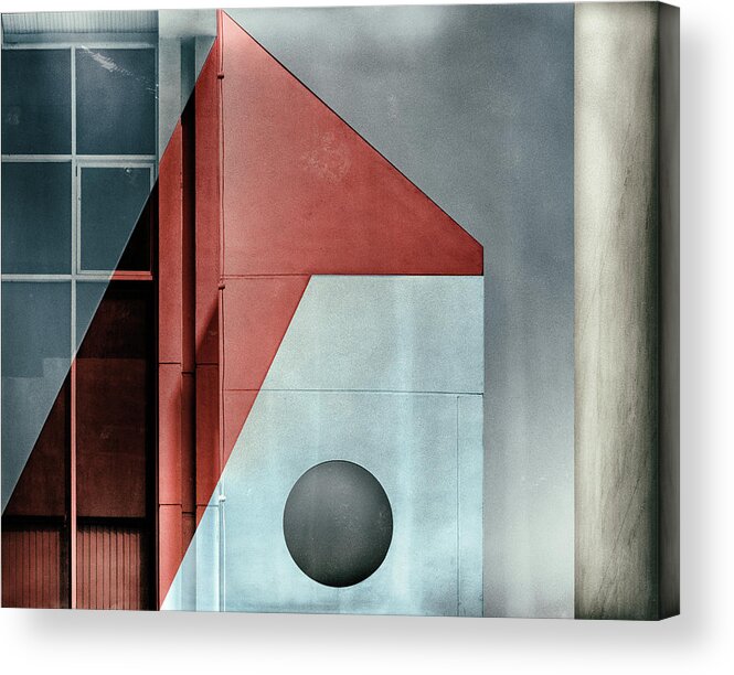 Abstract Acrylic Print featuring the photograph Red Transparency. by Harry Verschelden