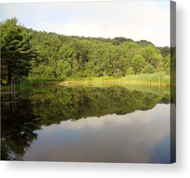 Reflection Acrylic Print featuring the photograph Relaxation by Michael Porchik