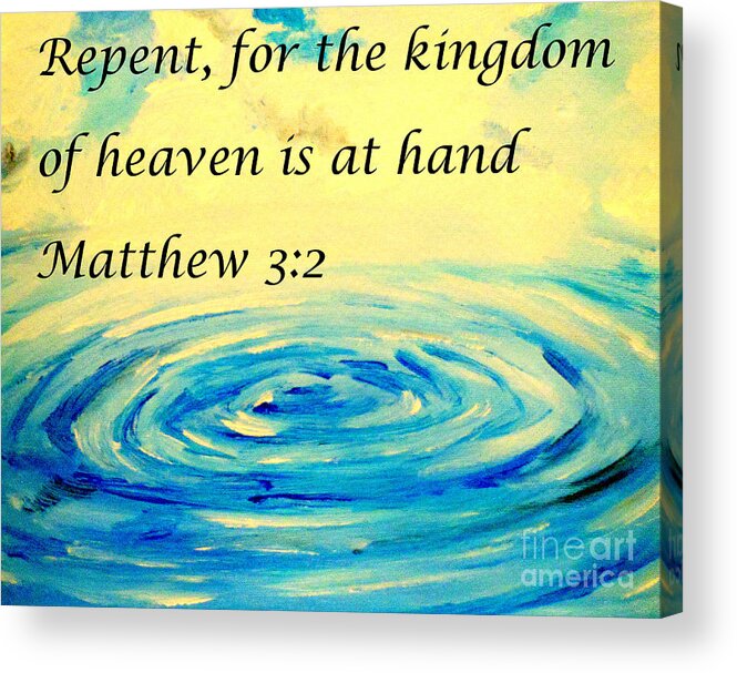 Repent Acrylic Print featuring the painting Repent by Amanda Dinan