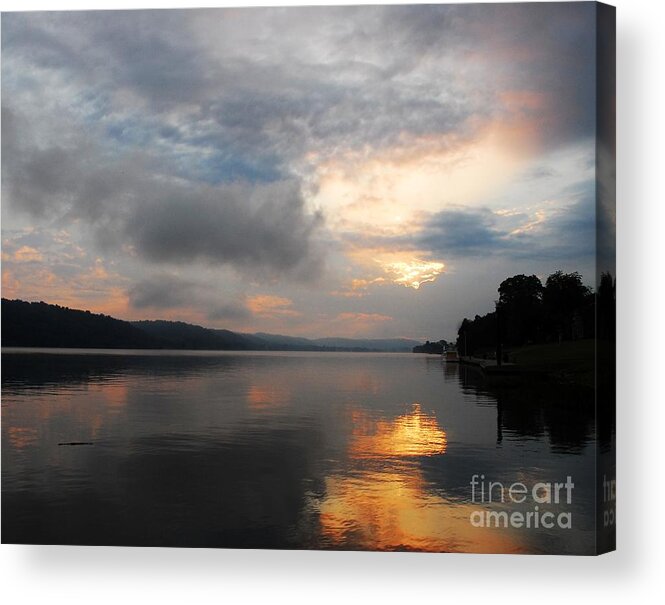 River Morning Acrylic Print featuring the photograph River Morning by Mel Steinhauer