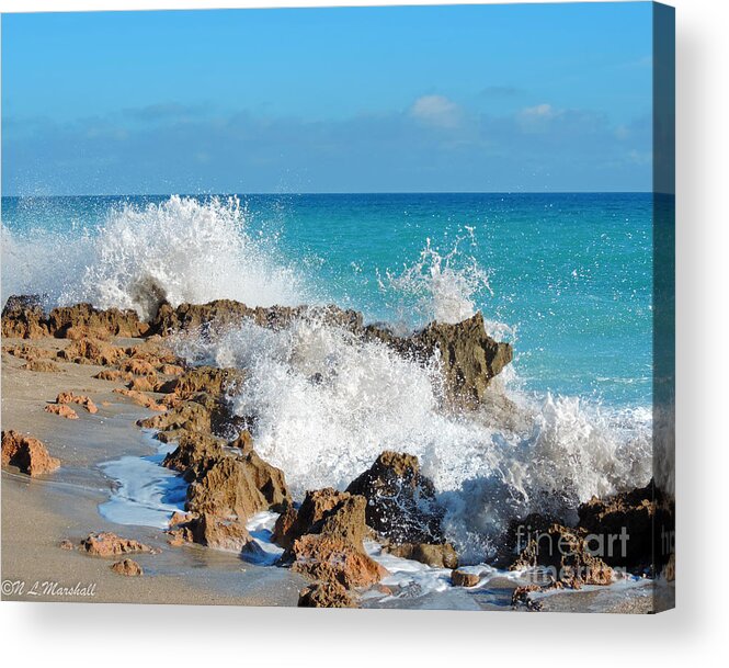 Rocks Acrylic Print featuring the photograph Ross Witham Beach 3 by Nancy L Marshall