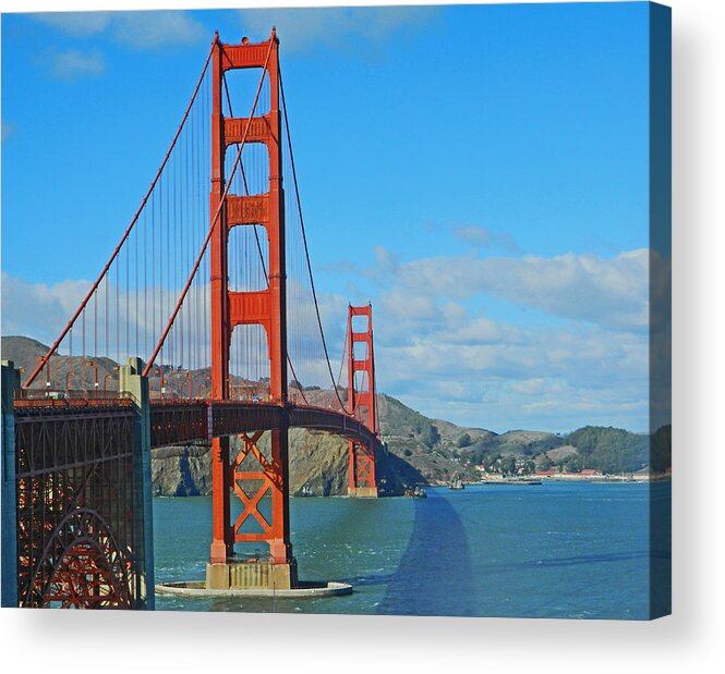 Bridges Acrylic Print featuring the photograph San Francisco's Golden Gate Bridge by Emmy Marie Vickers