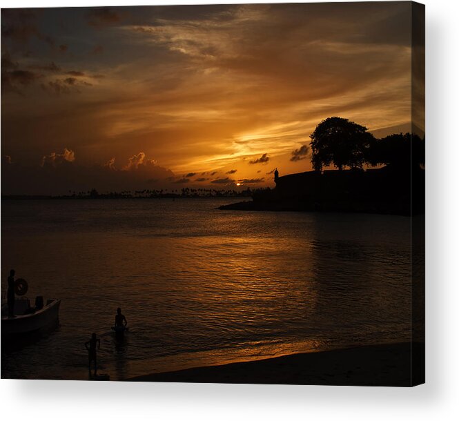 Sunset Acrylic Print featuring the photograph San Juan by Mario Celzner